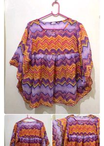 Combo 11 Tops.Striped Blue Blouse Length 24