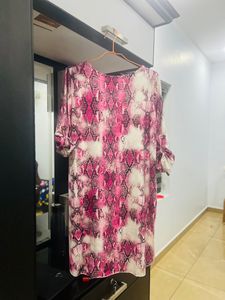 Pink Snake Print Top