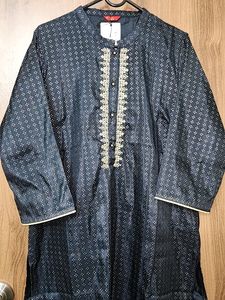 W Navy Blue Ethnic Kurti