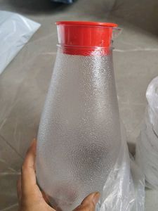 Unbreakable Plastic Glass Cups &amp; Red Lid