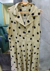 GAP Polka Dot Dress Sleeveless With Pocket
