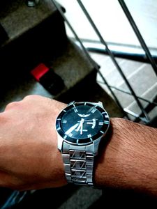 Lois Caron Silver Wrist Watch