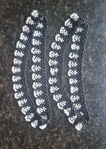 Handicraft Handmade Beaded Anklets (Set of 2)