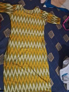 Ikat Print Kurta