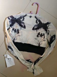 Butterfly Print Top