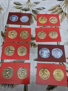 Ancient Coin postcard  8 pcs lot