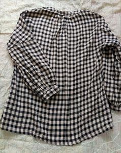 🤍Oversized Checkered Top🖤