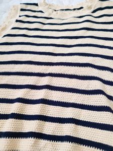 Striped Knit Vest