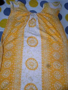 Yellow Printed Nighty