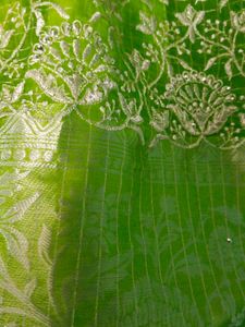 Pink &amp; Green Embellished Lehenga Set