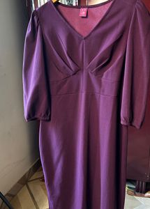 Elegant Plum Dress