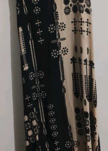 W Black and White Print Kurti