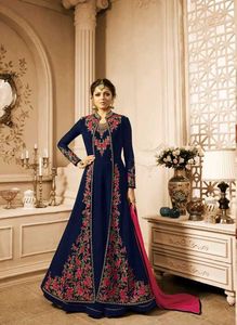 Elegant Embroidered Anarkali Suit