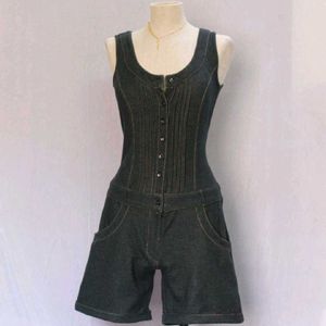 Denim Romper