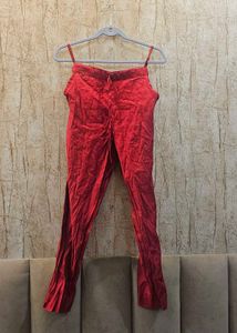 Red Pure Silk Suit – Brand Libas ✨