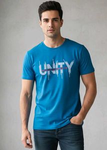 Blue Unity Graphic T-Shirt