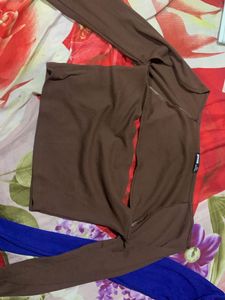 Blue Long Sleeve Top