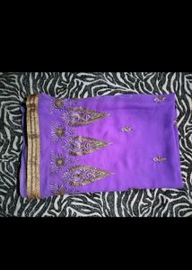 Saree With Stiched Blouse