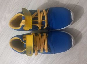 Blue & Yellow Kids Sneakers