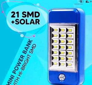 Solar Power Bank with Emergency Light