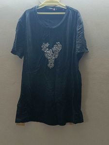 Black Graphic Print T-Shirt