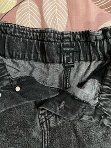 Denim High-Waisted Shorts