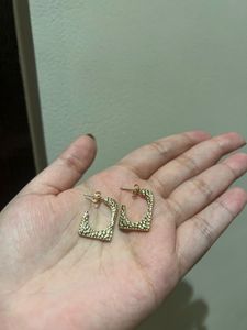 Anti tarnish Gold Hoop Earrings