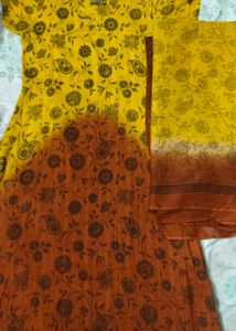 Cotton Kurta With Dupatta