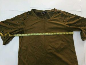 Flash Sale | Very Cool Olive Crop Top