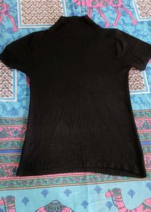 Black Turtleneck Top