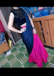 Sale 💰 Premium Fabric Ready To Wear Saree/Lahenga