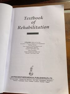 Textbook Of Rehabilitation