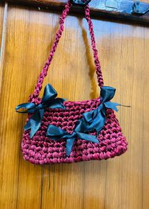 Satin Customize Crochet Bag 🎀
