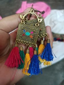 Boho Tassel Necklace &amp; Earring Set