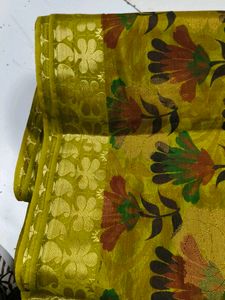 Floral Patterned Fabric Piece