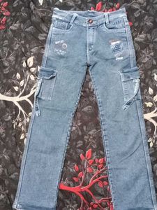 Cargo Style Jeans denim