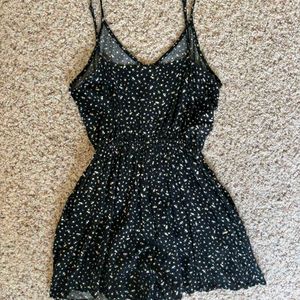 H&amp;M Black Playsuit-romper