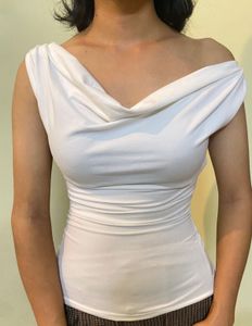 Off-Shoulder White Top