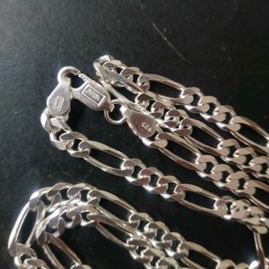 925 Silver Hallmark Tranding Figaro Chain  22&#34;inch