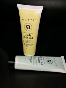 Arata Curly Hair Cream &amp; Gel Duo
