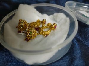 Tag Price1grgold Bell Jhumkas With Detachable stu
