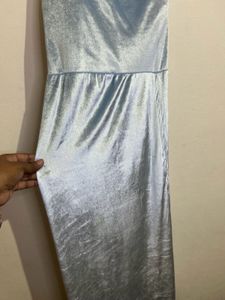 Elegant Blue Maxi Dress