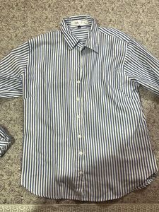 Blue and white striped shirt