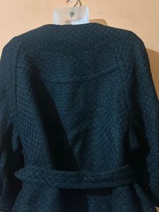 Elegant Black Belted Jacket