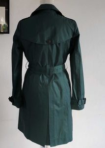 Elegant Green Trench Coat
