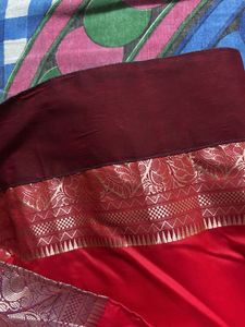 Red Ethnic ready to wear saree