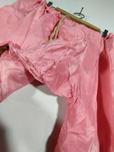 Pink Shaded Banarasi Kurta Set (Women&#39;s)