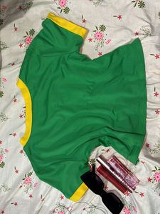 Jamaica Revolte Green &amp; Yellow Top