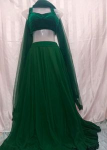 Green Lahenga Choli