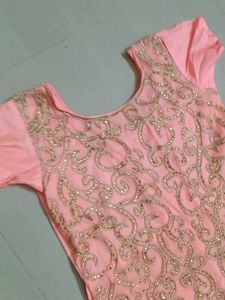 Peach Anarkali Dress